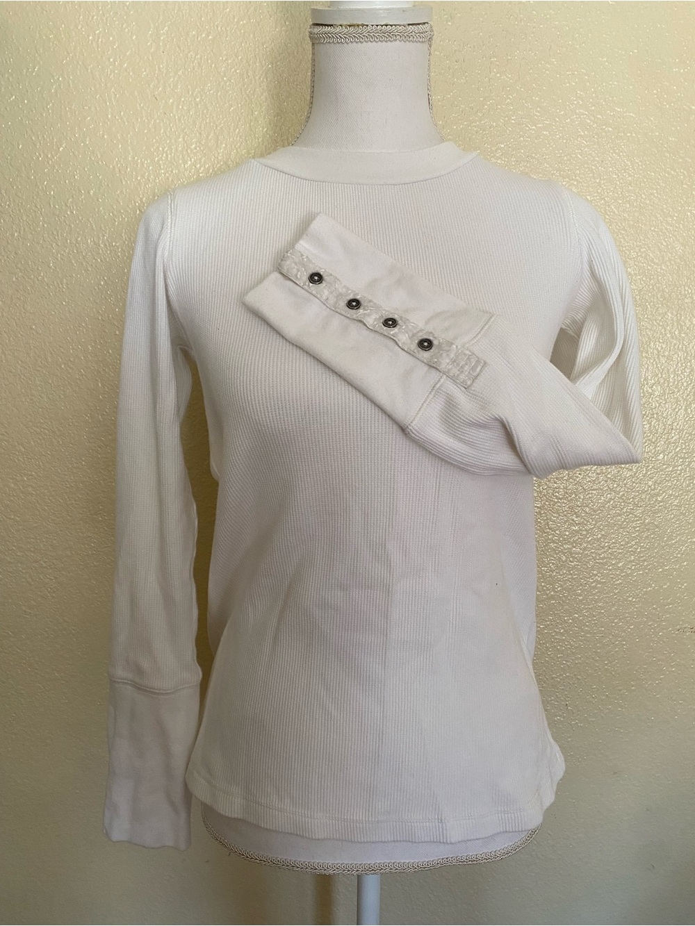 Sundance White Thermal Long Sleeve Shirt
